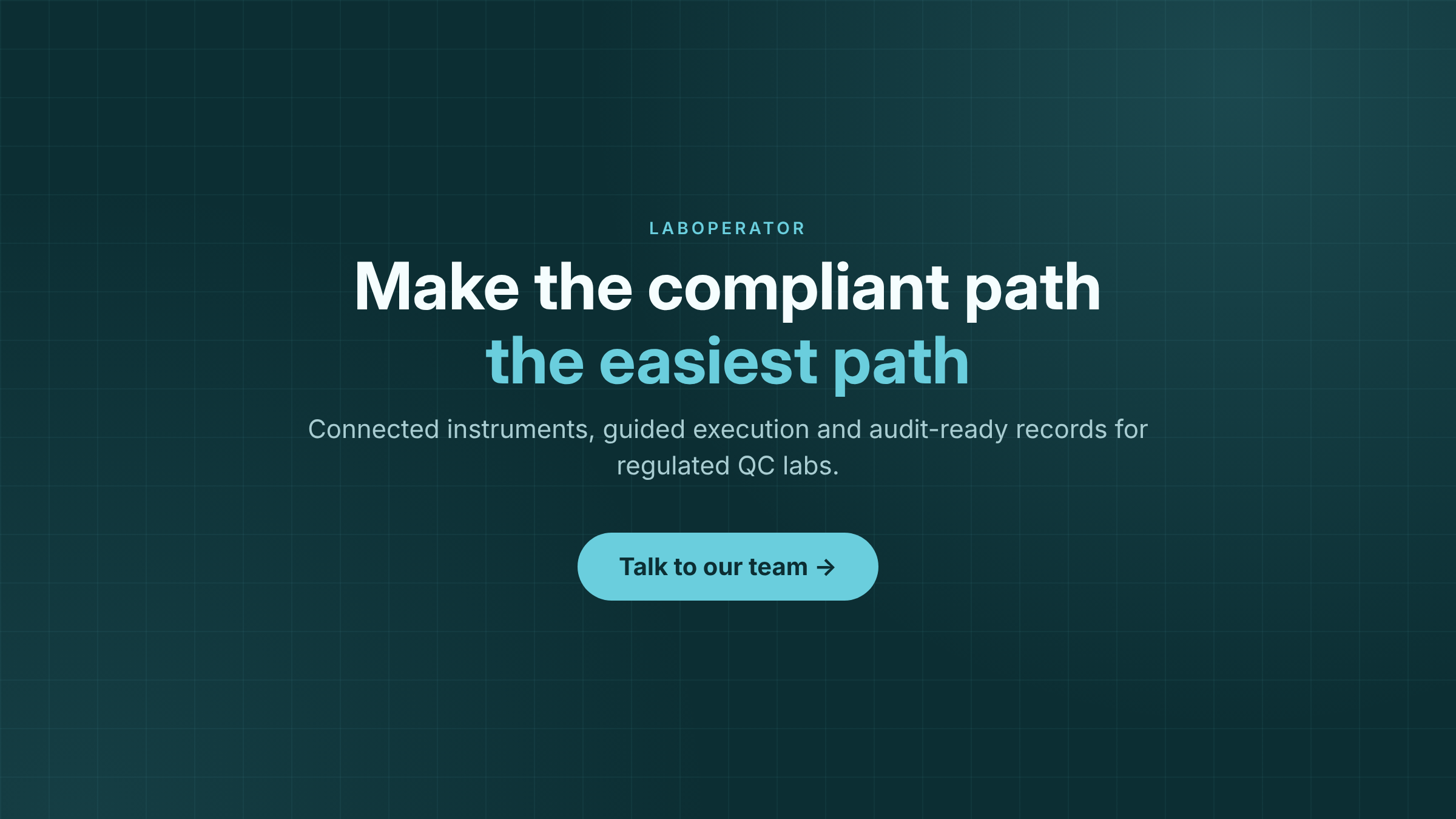 Talk to the LabOperator team